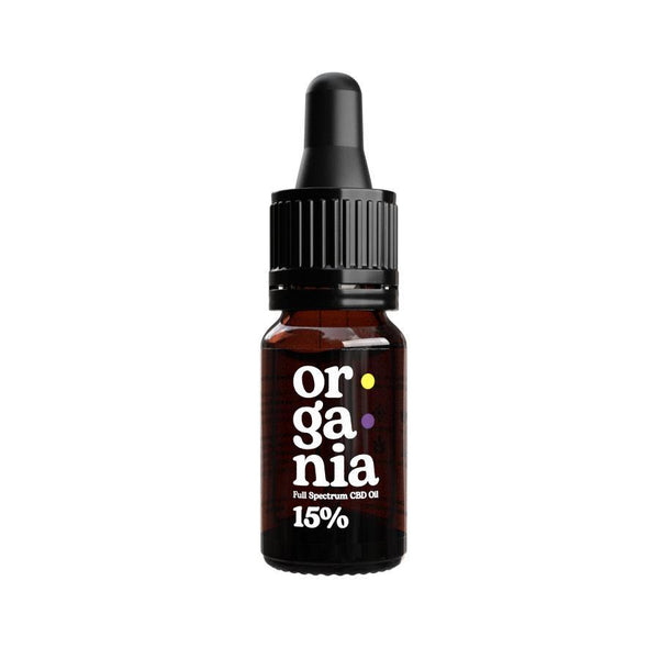 organia 15% full spectrum cbd oil in 10ml bottle  | Organia CBD Oils